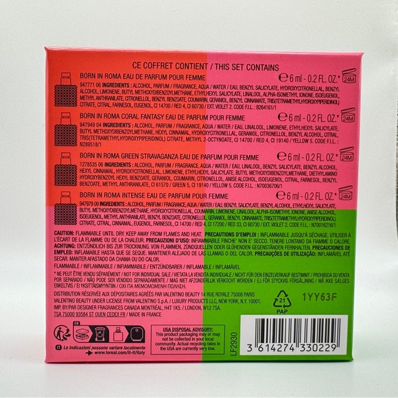 x4 Valentino Donna Born in Roma Splash Mini Coffret Set .2 oz - Picture 7 of 9